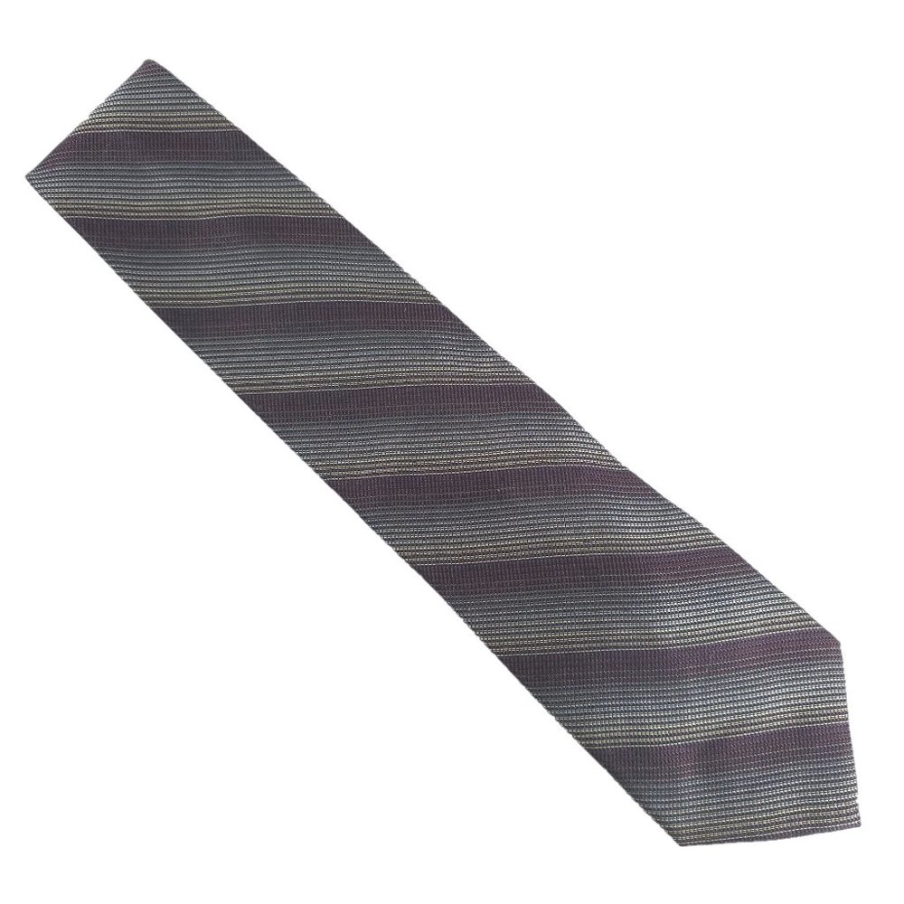 Jhane Barnes Men Necktie 100% Silk Striped Multicolor 58x4 - NWOT made in Japan